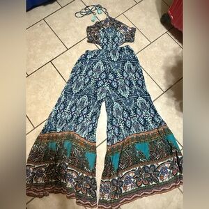 Free People Multicolor Patterned Jumpsuit